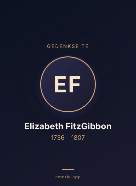 Gedenkportrait von Elizabeth FitzGibbon