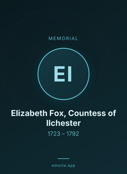 Memorial portrait of Elizabeth Fox, Countess of Ilchester