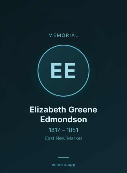 Memorial portrait of Elizabeth Greene Edmondson
