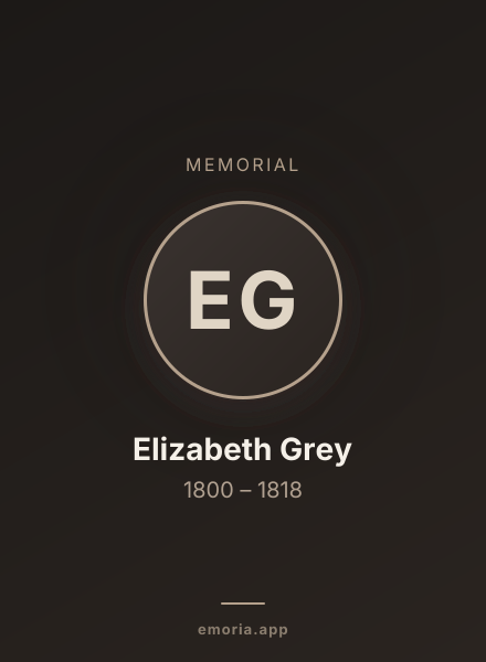 Memorial portrait of Elizabeth Grey