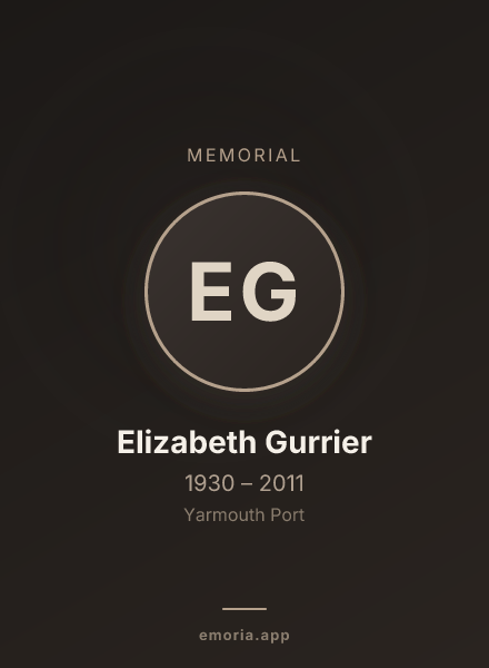 Memorial portrait of Elizabeth Gurrier