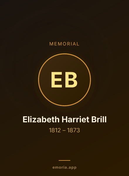 Memorial portrait of Elizabeth Harriet Brill