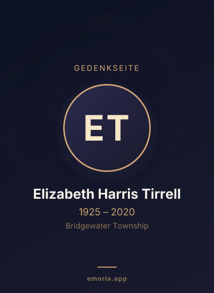 Gedenkportrait von Elizabeth Harris Tirrell