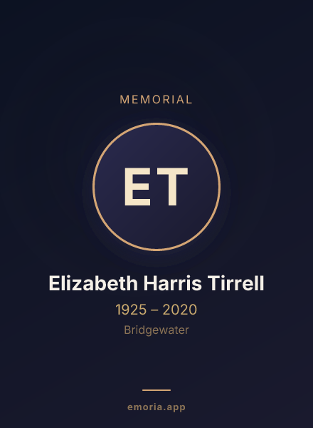 Memorial portrait of Elizabeth Harris Tirrell