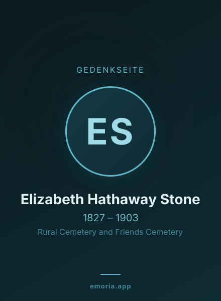 Gedenkportrait von Elizabeth Hathaway Stone