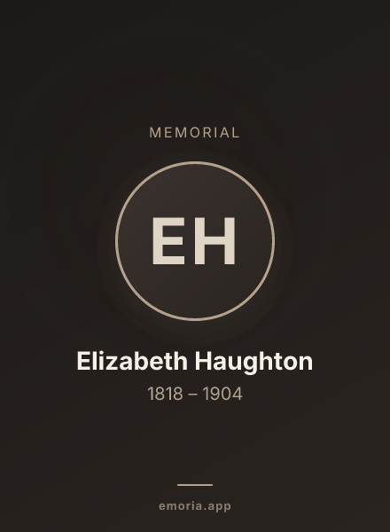 Memorial portrait of Elizabeth Haughton