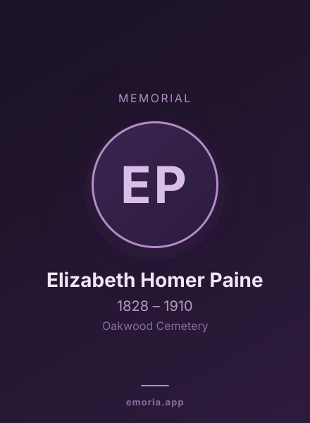 Memorial portrait of Elizabeth Homer Paine