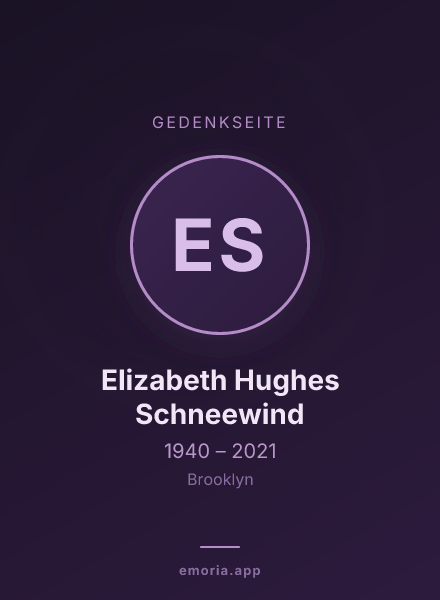 Gedenkportrait von Elizabeth Hughes Schneewind