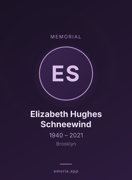 Memorial portrait of Elizabeth Hughes Schneewind