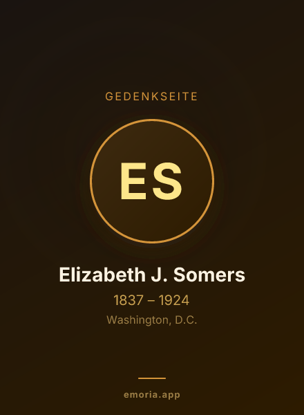 Gedenkportrait von Elizabeth J. Somers