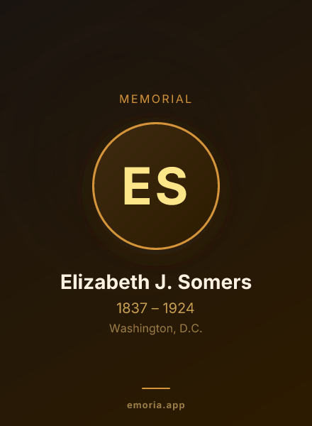 Memorial portrait of Elizabeth J. Somers