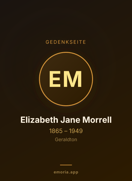 Gedenkportrait von Elizabeth Jane Morrell