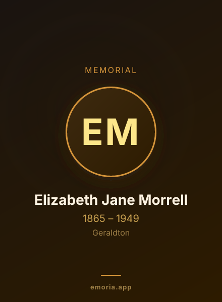 Memorial portrait of Elizabeth Jane Morrell