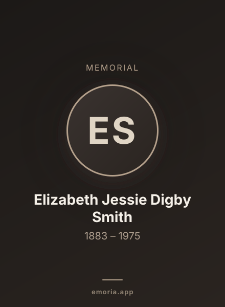 Memorial portrait of Elizabeth Jessie Digby Smith