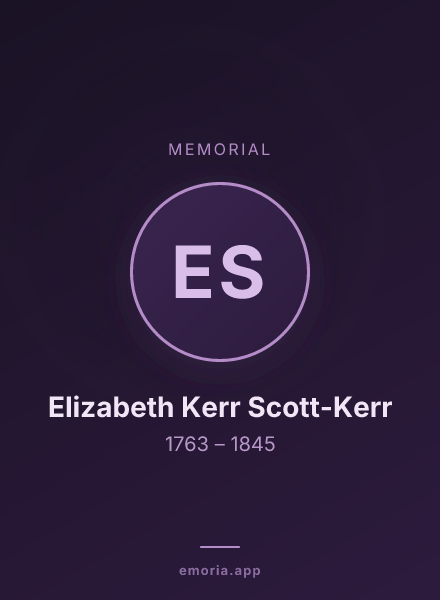 Memorial portrait of Elizabeth Kerr Scott-Kerr