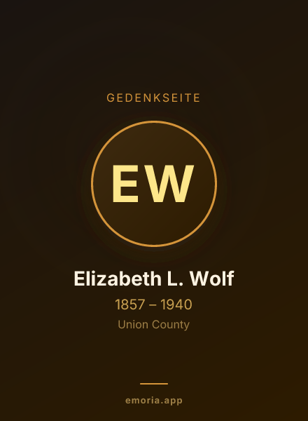 Gedenkportrait von Elizabeth L. Wolf