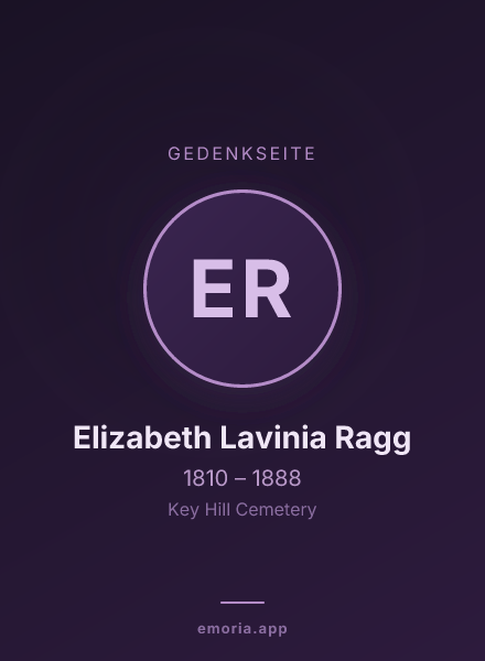 Gedenkportrait von Elizabeth Lavinia Ragg