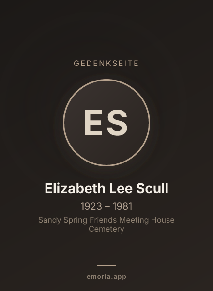 Gedenkportrait von Elizabeth Lee Scull