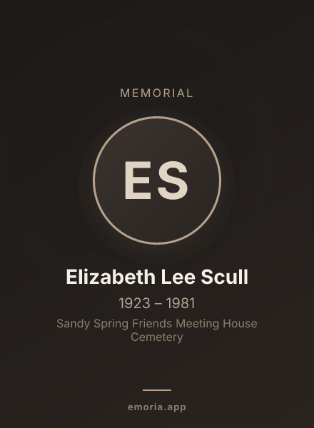 Memorial portrait of Elizabeth Lee Scull