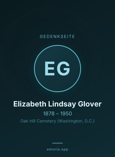 Gedenkportrait von Elizabeth Lindsay Glover