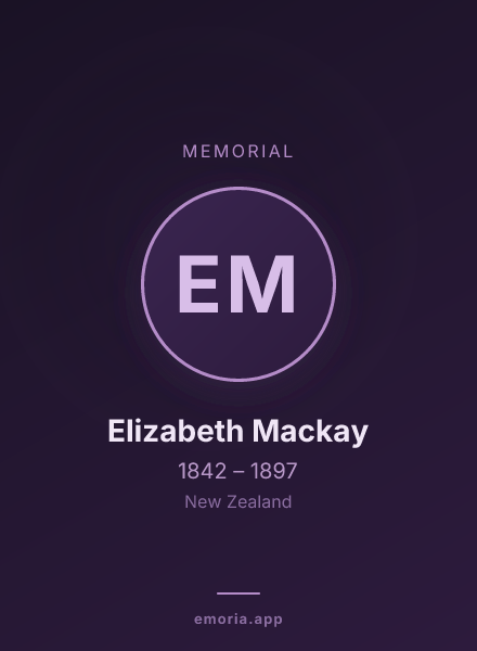 Memorial portrait of Elizabeth Mackay