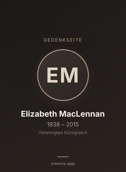 Gedenkportrait von Elizabeth MacLennan