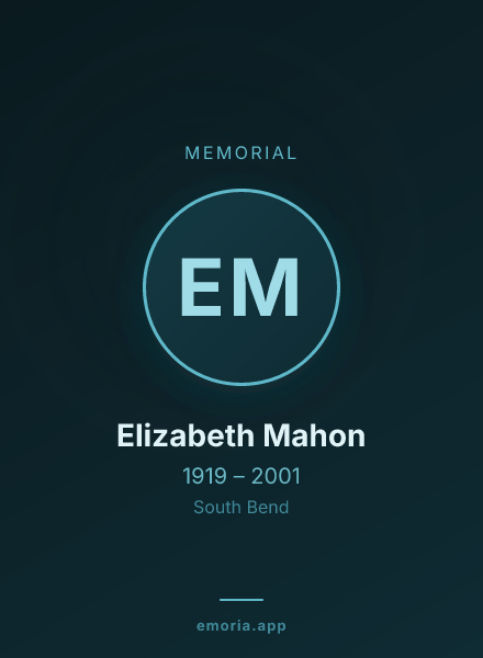 Memorial portrait of Elizabeth Mahon
