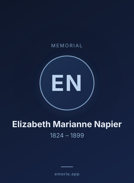 Memorial portrait of Elizabeth Marianne Napier