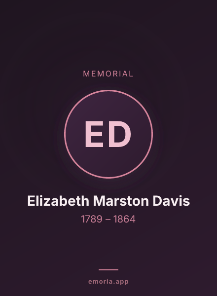 Memorial portrait of Elizabeth Marston Davis