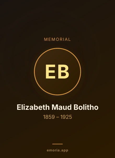 Memorial portrait of Elizabeth Maud Bolitho