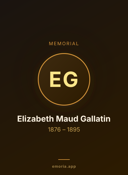 Memorial portrait of Elizabeth Maud Gallatin