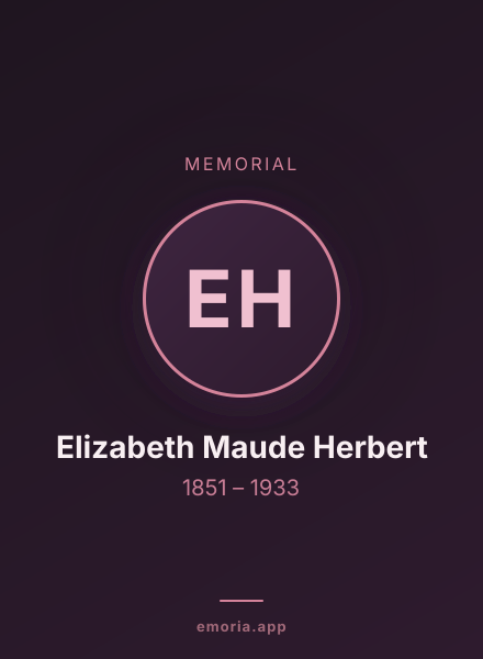 Memorial portrait of Elizabeth Maude Herbert