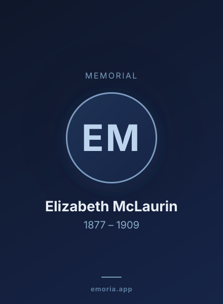 Memorial portrait of Elizabeth McLaurin