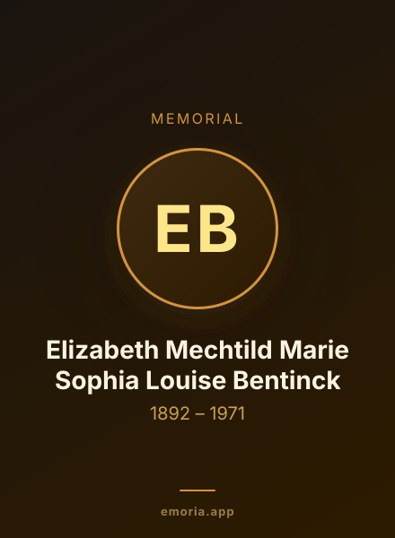 Memorial portrait of Elizabeth Mechtild Marie Sophia Louise Bentinck