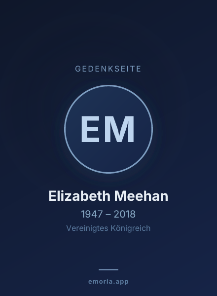 Gedenkportrait von Elizabeth Meehan