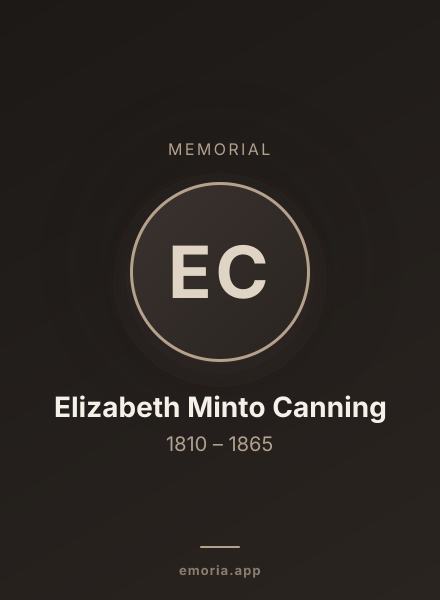 Memorial portrait of Elizabeth Minto Canning