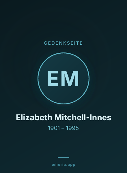 Gedenkportrait von Elizabeth Mitchell-Innes