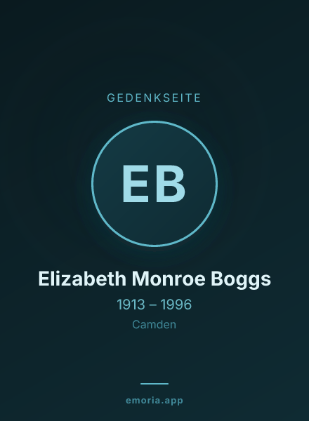 Gedenkportrait von Elizabeth Monroe Boggs