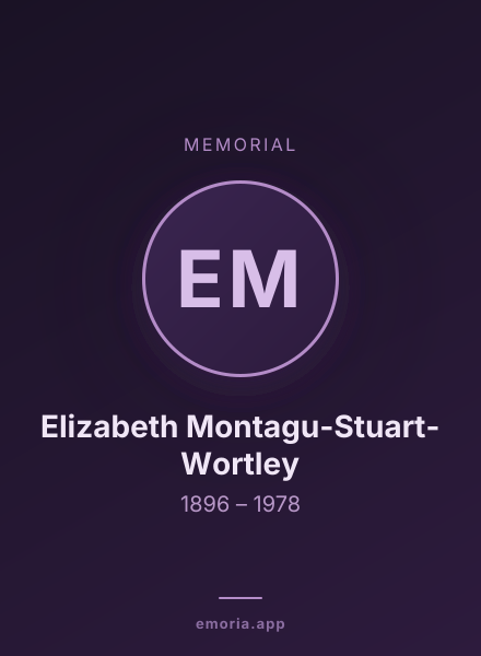 Memorial portrait of Elizabeth Montagu-Stuart-Wortley