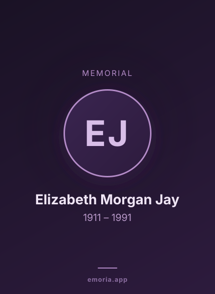 Memorial portrait of Elizabeth Morgan Jay
