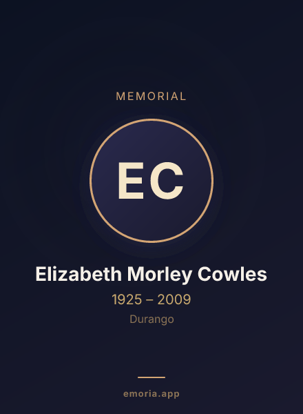 Memorial portrait of Elizabeth Morley Cowles