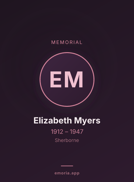 Memorial portrait of Elizabeth Myers