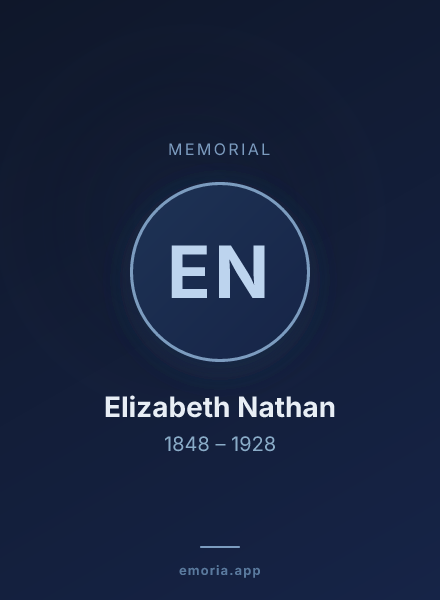 Memorial portrait of Elizabeth Nathan
