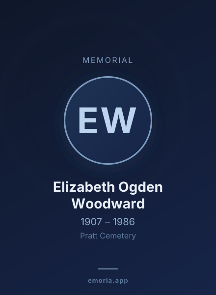 Memorial portrait of Elizabeth Ogden Woodward