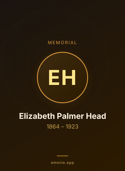 Memorial portrait of Elizabeth Palmer Head