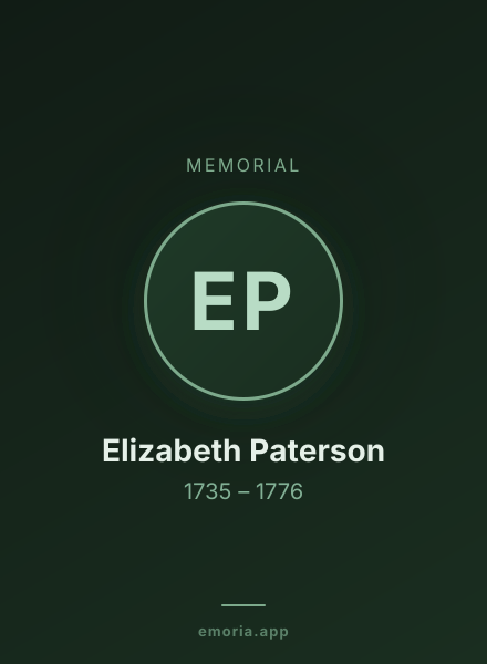 Memorial portrait of Elizabeth Paterson