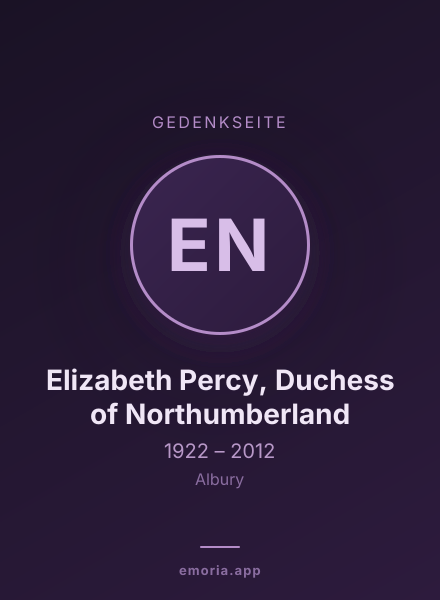 Gedenkportrait von Elizabeth Percy, Duchess of Northumberland