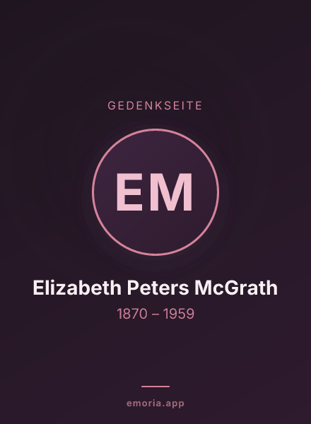 Gedenkportrait von Elizabeth Peters McGrath