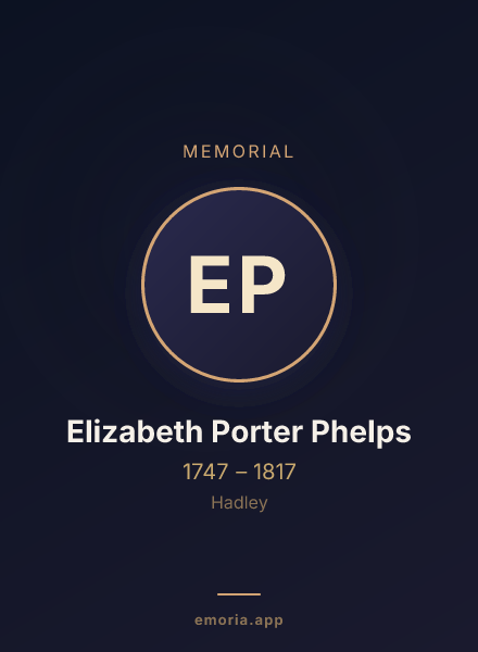 Memorial portrait of Elizabeth Porter Phelps