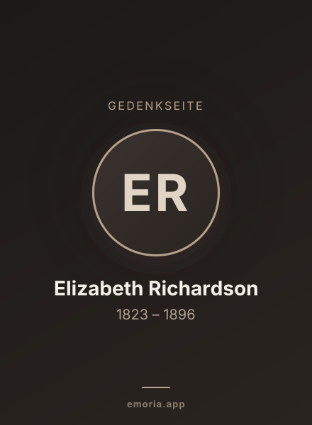 Gedenkportrait von Elizabeth Richardson